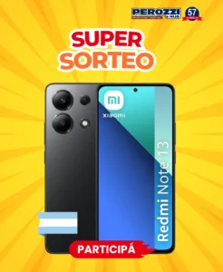 ¡Sorteo Xiaomi Redmi Note 13! Participá y ganá un celular gratis