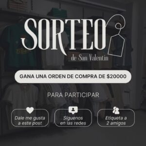 ¡Sorteo de San Valentín! ❤️ Gana una orden de compra de $20.000