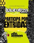 Imagen promocional del sorteo de Dr Lemon para ganar entradas al Lollapalooza Argentina 2025.