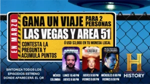 Gana un viaje a Las Vegas y el Área 51 con el Concurso de History Channel 2025