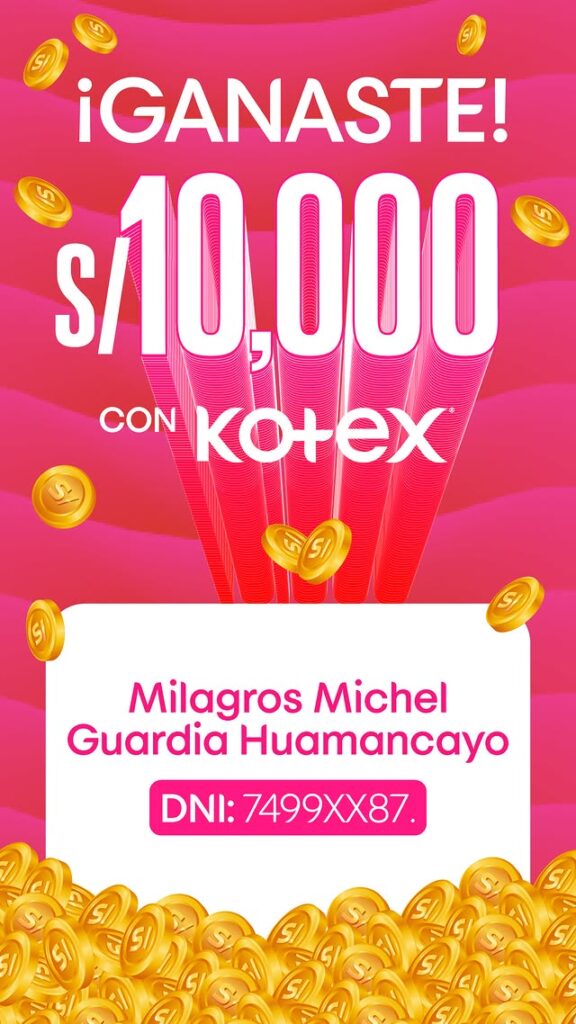 Kotex Ganadores Sorteo