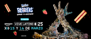 Concurso Promo Barritas Marinela 2025: gana 1 de 26 boletos dobles para el Vive Latino 2025 creando el logo del festival con envolturas de Barritas Marinela. Participa antes del 12 de marzo de 2025.