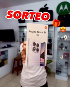 Imagen promocional del Sorteo Celuled 2025 con el premio: un Xiaomi Note 14 Pro.