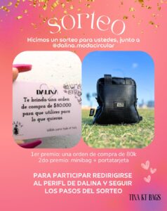 Sorteo de Tina KT Bags: Ganá una orden de compra de $80.000 o un minibag con portatarjeta