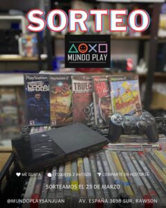 Ganá una PlayStation 2 en el sorteo de Mundo Play San Juan